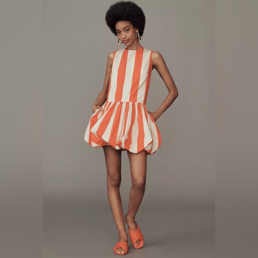 FINAL MARKDOWN Anthropologie Mare Mare Bubble-Hem Mini Dress - Multiple Sizes🍊⏰ - Picture 3 of 11